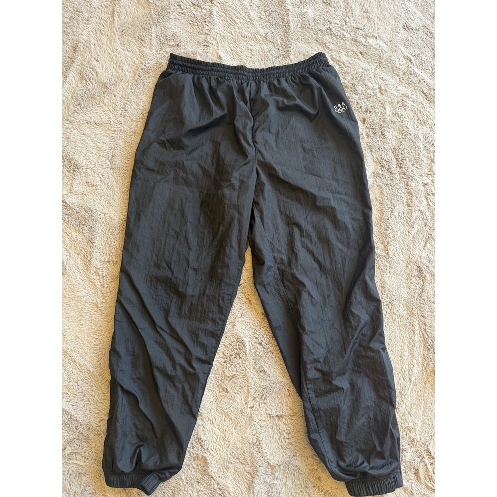 Men's Size XL USA Olympics Track Pants - Black